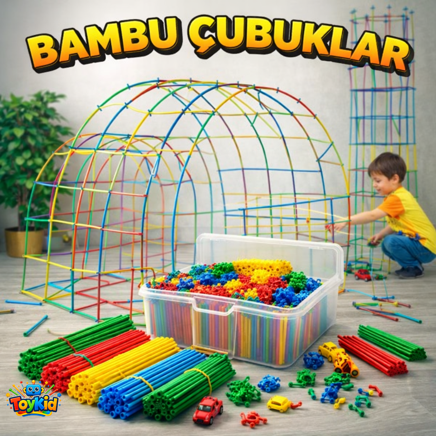 ToyKid Mega Yapı Bambu Çubuk Seti