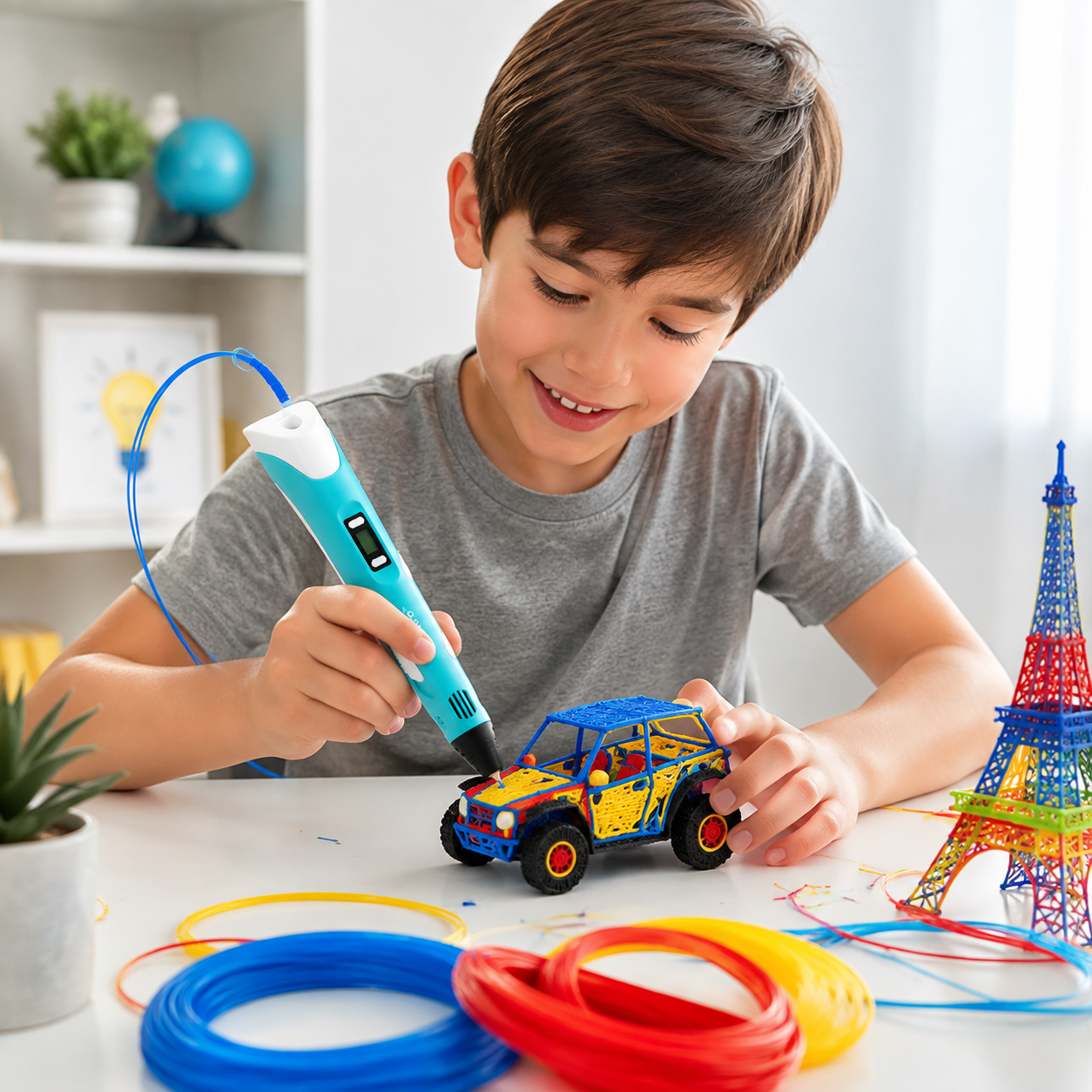 CreatePro™ 3D Yazıcı Kalem + 3 Renk 3 Metre Filament Hediyeli