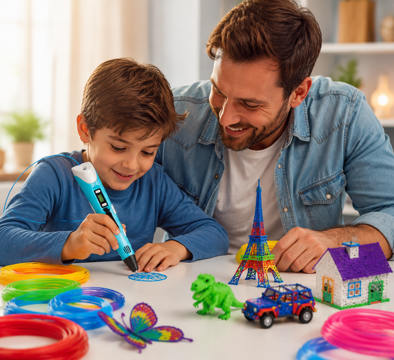CreatePro™ 3D Yazıcı Kalem + 3 Renk 3 Metre Filament Hediyeli