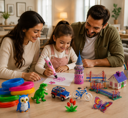 CreatePro™ 3D Yazıcı Kalem + 3 Renk 3 Metre Filament Hediyeli