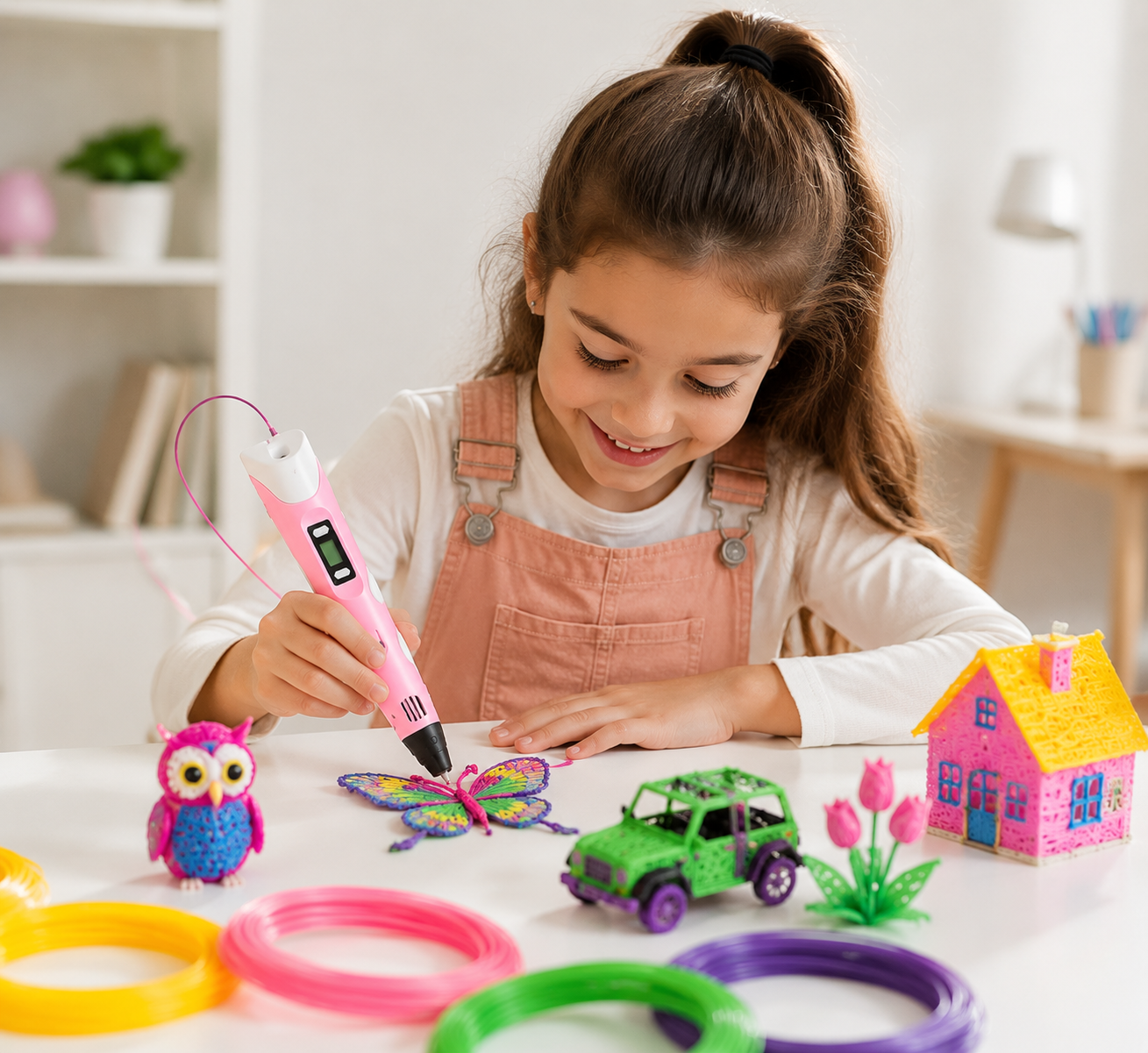 CreatePro™ 3D Yazıcı Kalem + 3 Renk 3 Metre Filament Hediyeli